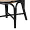 Baxton Studio Ayana Mid-Century Modern Two-Tone Black and Natural Brown Rattan Dining Chair 231-13231-ZORO - alternate 9